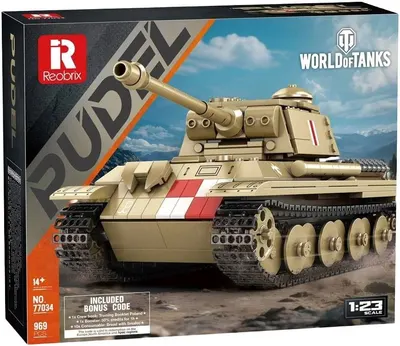 Constructor Reobrix World of Tanks - Pudel, 1:23, 969 piese