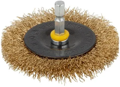 Perie disc din sârmă pentru bormașină Wolfcraft - 75 x 10 mm