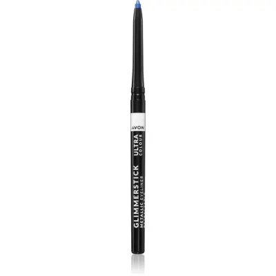 Avon Glimmerstick Metallic creion metalic pentru ochi culoare Electric Blue 0.35 g