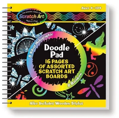 Set de scratch art Melissa & Doug - Sterge si vezi