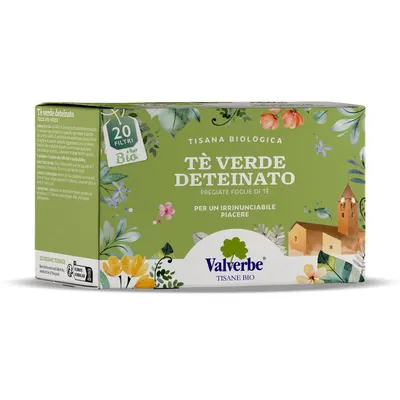Ceai Verde Decofeinizat Ecologic/Bio 20dz