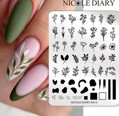 Matrita metalica stampila unghii Nicole Diary X013