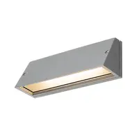 Corp iluminat de perete, aplica, lumini PEMA® perete, gri cu LED-uri in aer liber montat pe perete suprafata comutator de lumina CCT gri 3000 / 4000K,