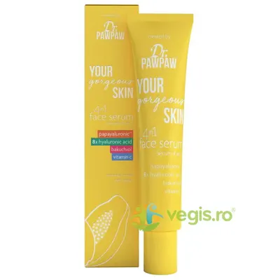 Ser Facial 4in1 cu Papayaluronic Your Gorgeous Skin 30ml