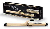 Placă de păr Demeliss – Kera Curl, 25 mm, ceramică/keratină, negru