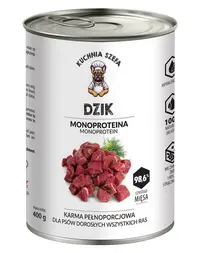 KUCHNIA SZEFA cu mistreț conservă 400 g hrană monoproteină câini