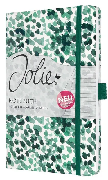 Carnețel cu coperta tare Sigel Jolie Format A5 - Green, căptușite pagini