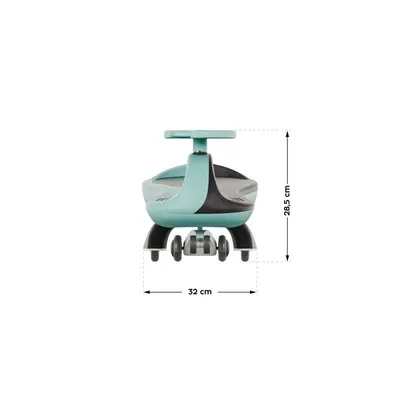 Vehicul copii Plasmacar gravitational Tulano Focus 35 Mint, roti luminoase din cauciuc,scaun ergonomic si spatios, greutate maxima admisa 100 kg