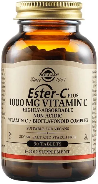 Ester-C, 1000 mg, 90 tablete, Solgar