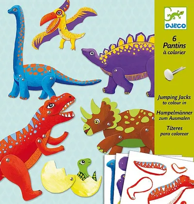 Creaza singur atelier de papusi Djeco - Dinozauri