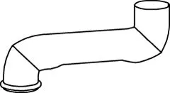 Racord evacuare (lungime:640mm) EURO 5 potrivit VOLVO FH, FH16, FM D11C330-D16G700 09.05