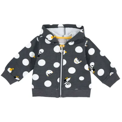 Cardigan copii Chicco cu fermoar, gri inchis, 01986-65MFCO