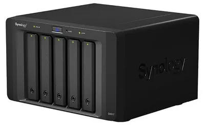 Dispozitiv NAS Synology - DX517, 5-bay, negru