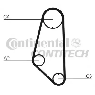 Set pompa apa+curea dintata CONTITECH CT732WP1