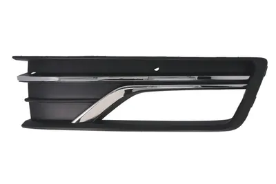 Grila ventilatie bara fata dreapta potrivit VW PASSAT B7 FL USA 2016-2019 - (cu dungă acoperită cu crom, cu orificii lampa ceata, plastic, negru/crom)