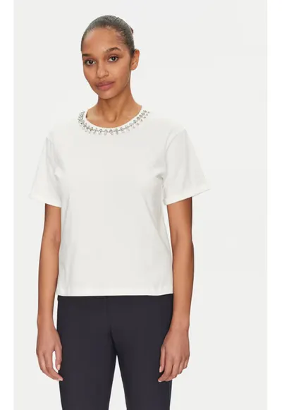 Tricou dama - 305252968 - Bumbac - Alb - Alb
