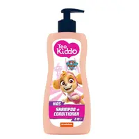 Sampon si Balsam pentru Copii Teo Kiddo 2 in 1, Fete, 400 ml