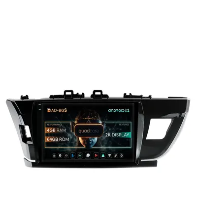 Navigatie 2K Toyota Corolla (2012-2016), Android, S-Quadcore 4GB RAM + 64GB ROM, 10.36 Inch - AD-BGS100042K+AD-BGRKIT076