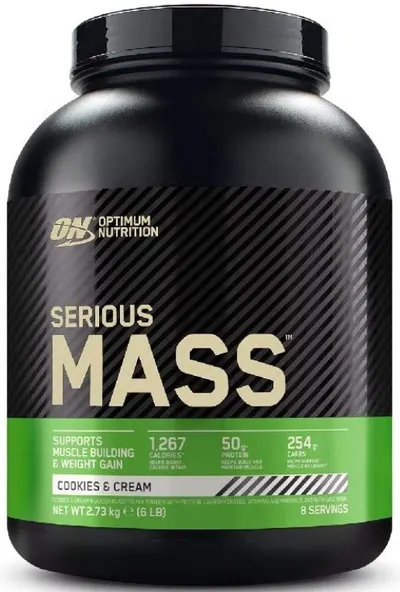 Serious Mass, fursecuri și cremă, 2721 g, Optimum Nutrition