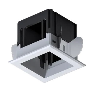 Modena 1 Module Recessed Box With Frame White
