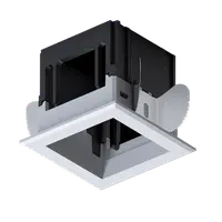 Modena 1 Module Recessed Box With Frame White