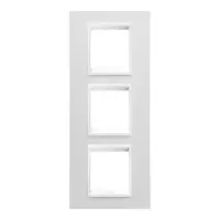 Placa ornament CProiector HORUS LUX international - IN TECHNOPOLYMER - 2+2+2 modul VERTICAL - WHITE MONOCHROME - CProiector HORUS