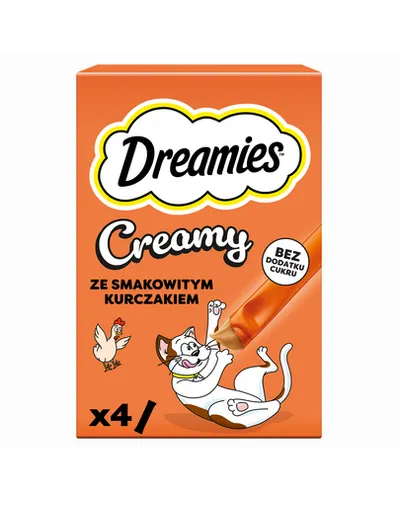 DREAMIES Recompense pentru pisici cu pui delicios 4x10g