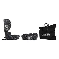 Scaun auto Cosatto Ninja i-Go Foxed 100x150 cm, i-Size, pliere compacta, material eco, tetiera reglabila, huse detasabile, geanta de transport