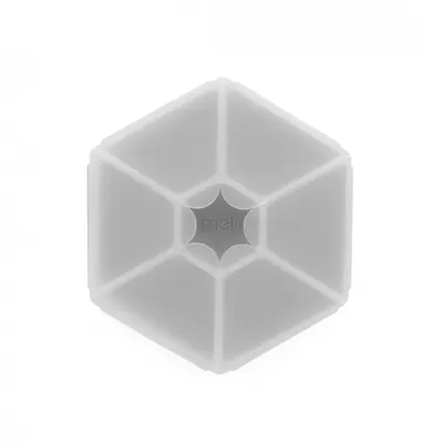 Cutie snack hexagon snackle cu 6 compartimente Melii grey