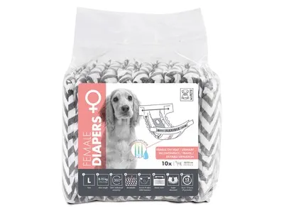 Scutece pentru caini femela M-Pets, marime S, 10 bucati