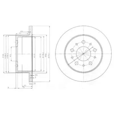Disc frana DELPHI BG3853