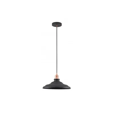 Lampa tavan - Ceiling fixture LORET L,9721 AC220-240V,50/60Hz,1*E27, max.40W, Diameter 34,8 cm,IP20, single, black