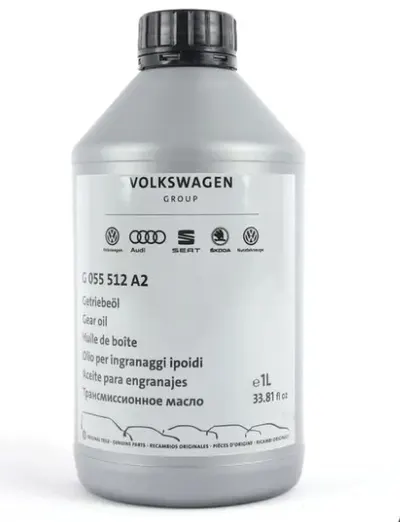 Ulei pentru transmisie manuala cu 5 6 trepte sau transmisie automata 7 trepte DSG, VW Group G055512A2 75W, volum 1 litru, API GL-4 1L