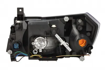 Far Dreapta (H4, electric, fara motoras, culoare interior: negru) potrivit FORD TRANSIT -01.02