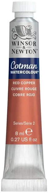 Vopsea pentru acuarelă Winsor & Newton Cotman - cupru, 8 ml