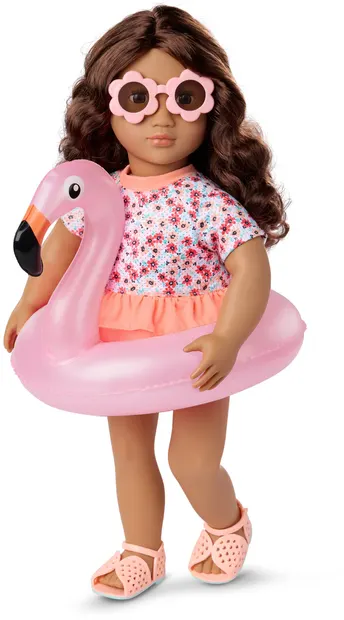 Păpuşă Our Generation - Gabriela, cu accesorii și carte, 46 cm, cu accesorii