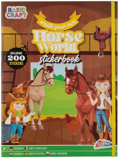 Grafix Sticker Book - Cal, cu 200 de autocolante