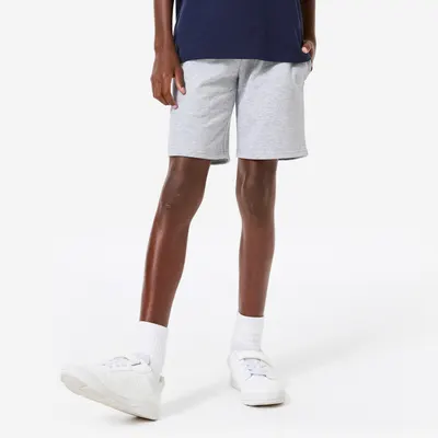 Pantalon scurt sport din bumbac Gri Copii