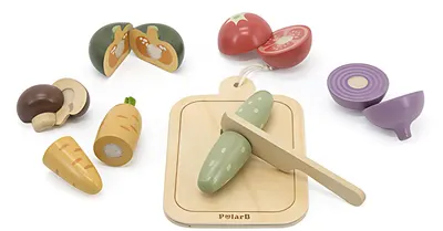 Set de tăiat legume Viga Toys PolarB - Cu 8 elemente