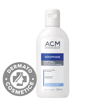 Sampon ultra nutritiv pentru par uscat Novophane, 200ml, ACM