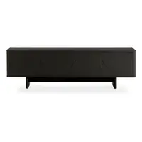 Comodă TV neagră 180x55x40 cm Solei – MOME