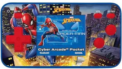 Consolă portabilă Lexibook - Cyber Arcade, Spider-Man, 150 jocuri