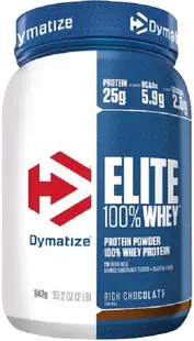 Elite 100% Whey, rich chocolate, 942 g, Dymatize