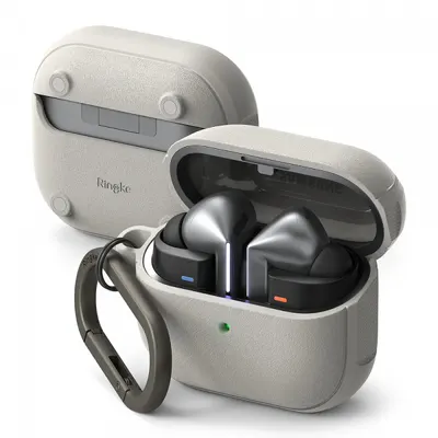 Husa Ringke Onyx Magnetic pentru Samsung Galaxy Buds3 FE / Buds3 Pro / Buds3, Gri