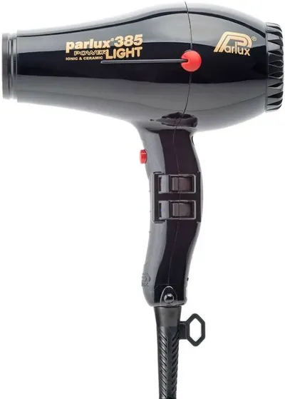 Parlux Uscător de păr profesional 385 Power Light, 2150W, negru