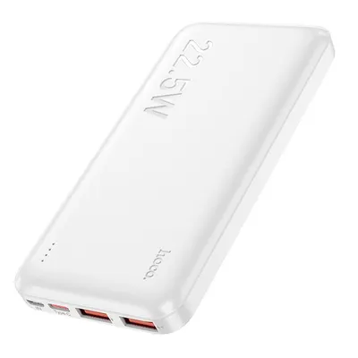 Baterie Externa Hoco J101, 10.000 mAh, USB si USB Type-C, PD QC 3A 22,5W, Alb Engros