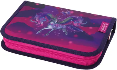 Penar cu rechizite Herlitz - Magic Unicorn, 2 aripi