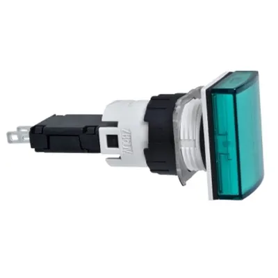 Lampa Pilot Dreptung. Ø 16, Verde, Led Integral, 24 V, Conectori Faston