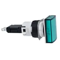 Lampa Pilot Dreptung. Ø 16, Verde, Led Integral, 24 V, Conectori Faston