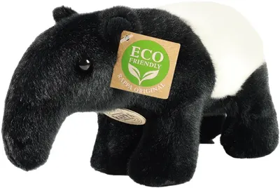 Jucărie de pluș Rappa Eco Friends - Tapir, în picioare, 22 cm